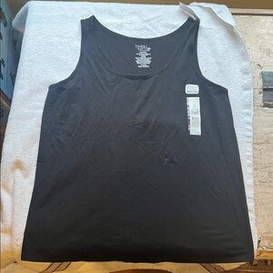 Time and Tru Black Scoop Neck Tank